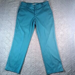 Nike Golf Dri-FIT Men's 34x30 Teal Blue Flat Front Performance Pants